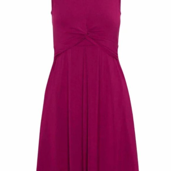 Simple Wishes Maternity Nursing Debra Dress Sangria Pink Medium - Picture 2 of 5